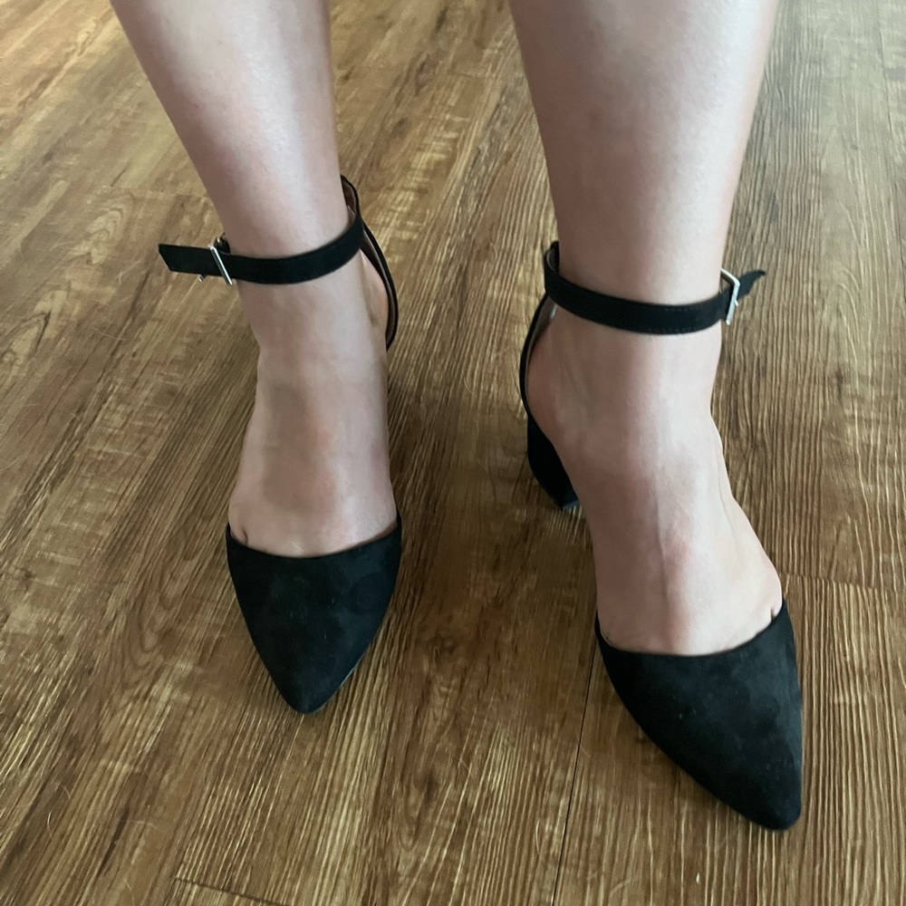 Closed toe block heels